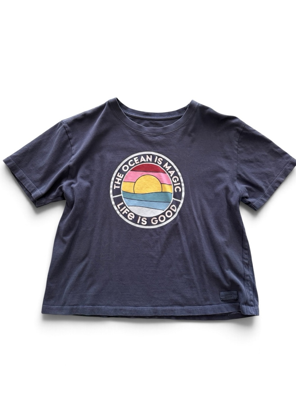Life is good the ocean is magic crusher tee